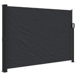 Black retractable side awning 140x300 cm