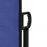 Blue retractable side awning 140x300 cm