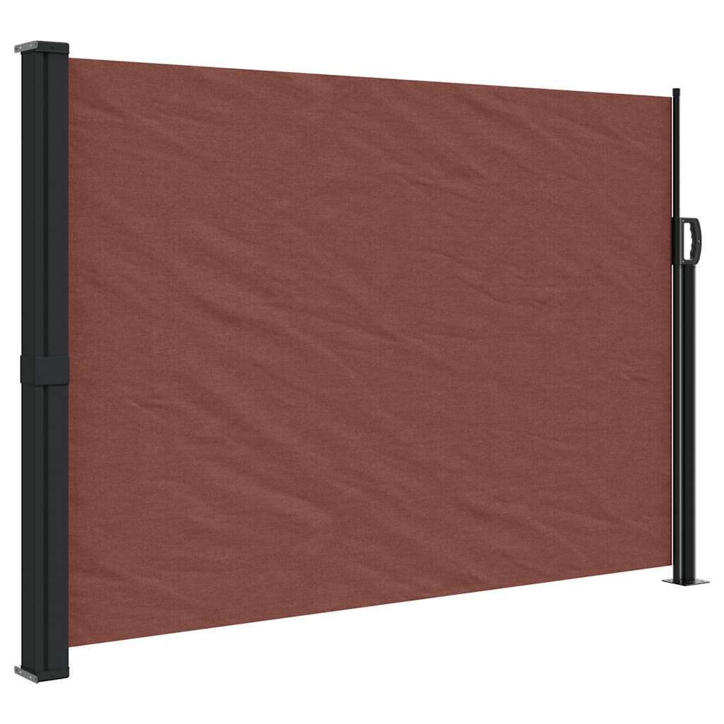 Brown retractable side awning 140x300 cm