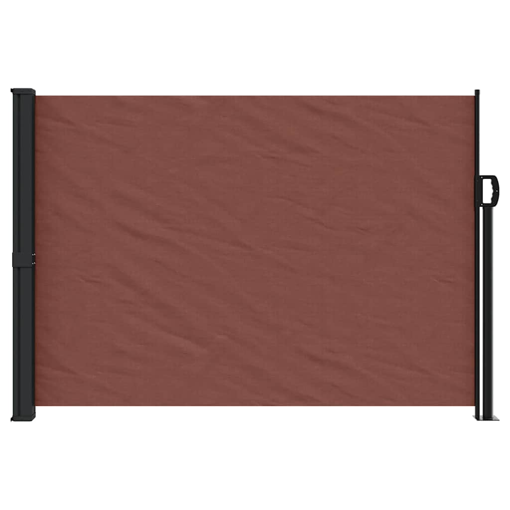 Brown retractable side awning 140x300 cm