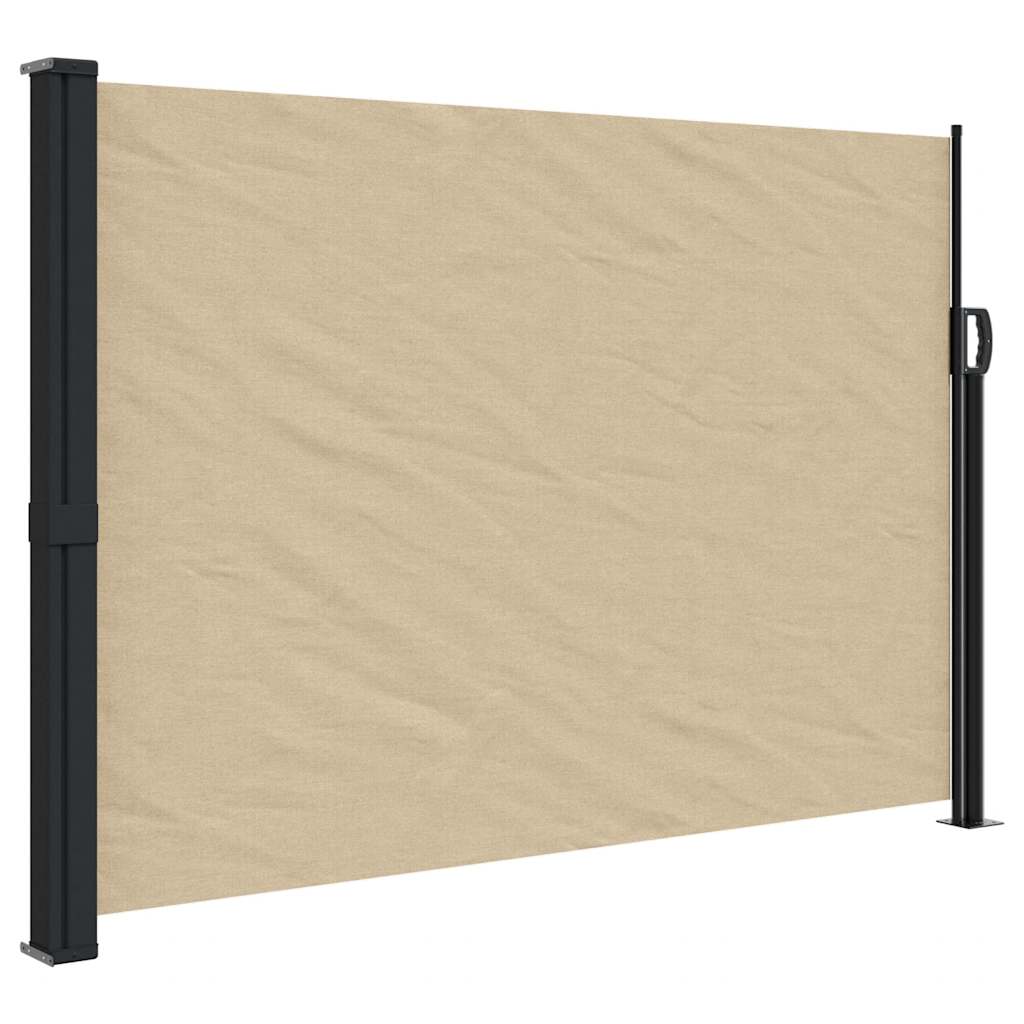 Retractable side awning beige 140x300 cm