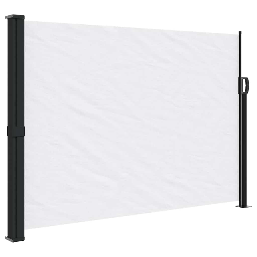 White retractable side awning 140x300 cm