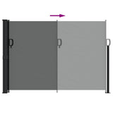 Retractable side awning anthracite 140x300 cm