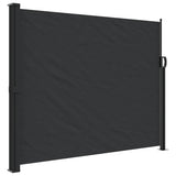 Black retractable side awning 160x300 cm