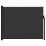 Black retractable side awning 160x300 cm