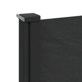 Black retractable side awning 160x300 cm