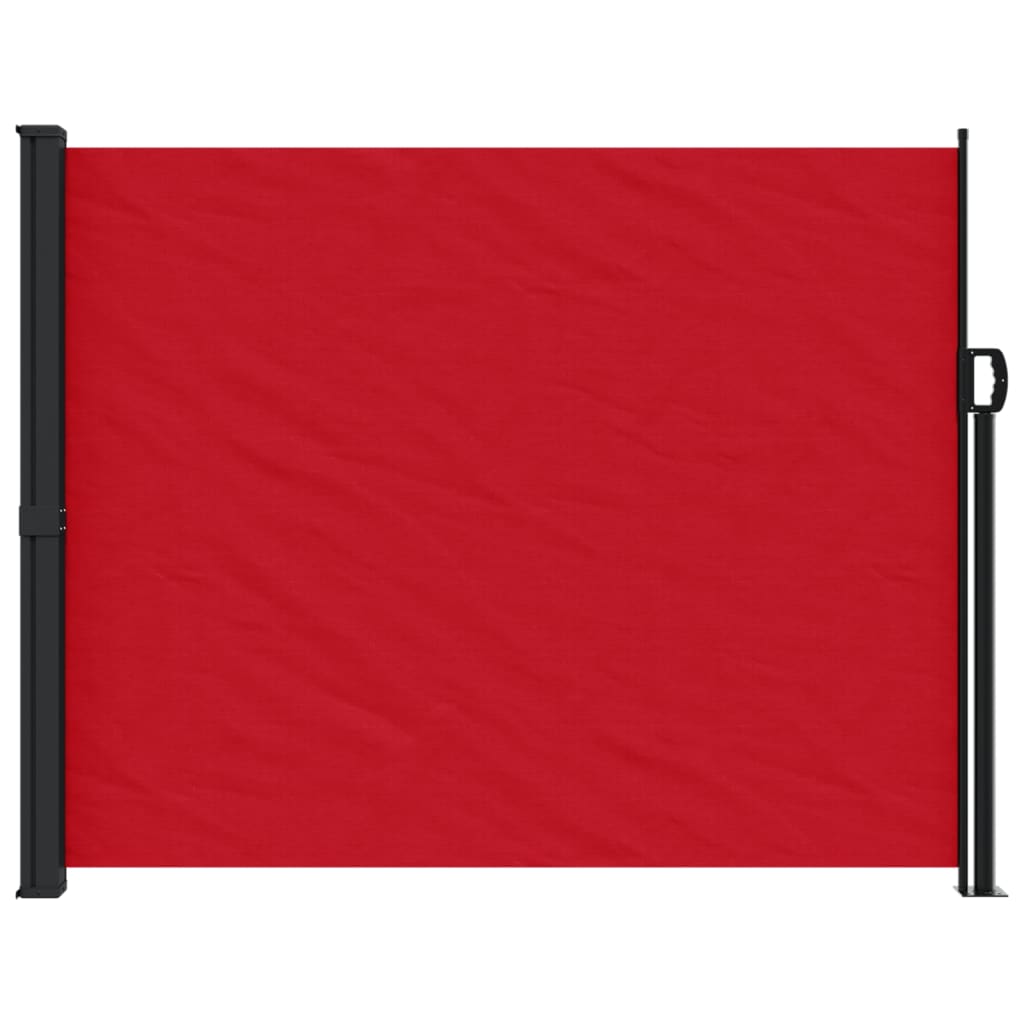 Red retractable side awning 160x300 cm