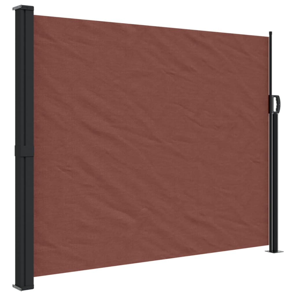 Brown retractable side awning 160x300 cm