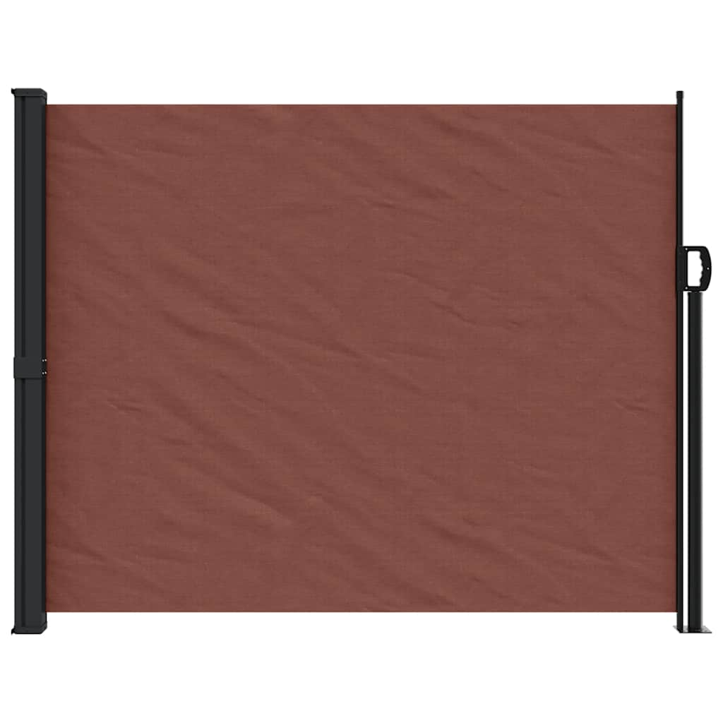 Brown retractable side awning 160x300 cm