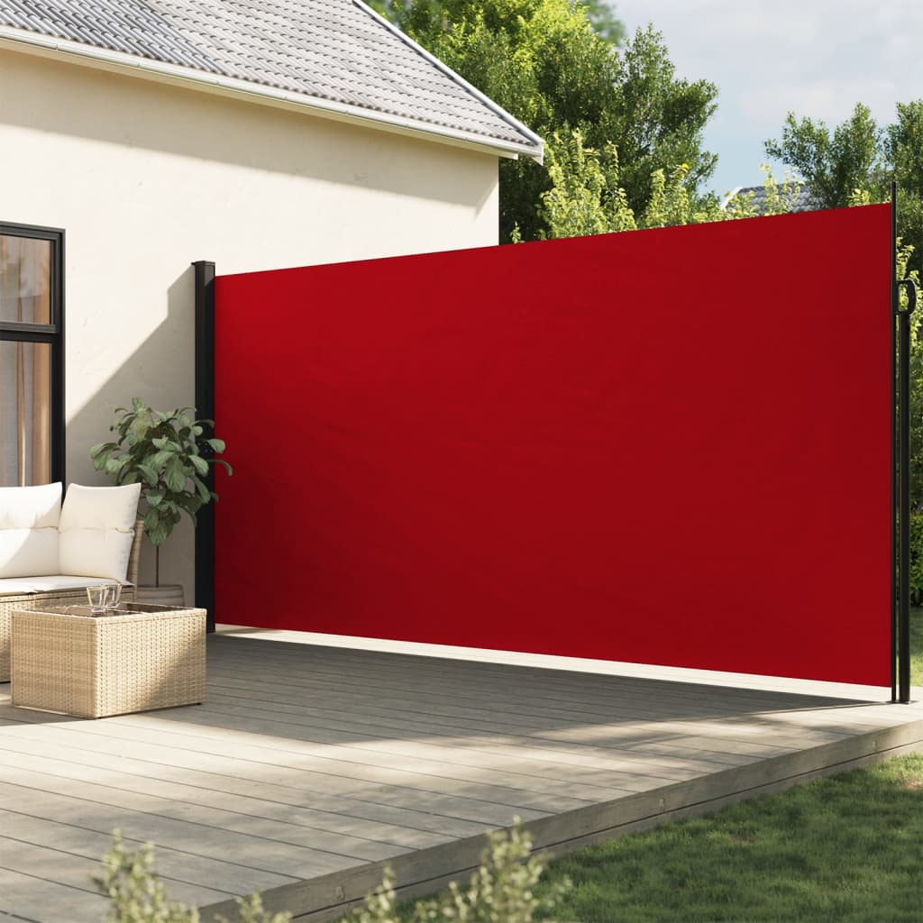 Auvent latéral rétractable rouge 200x300 cm