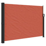 Retractable side awning terracotta 140x500 cm