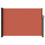 Retractable side awning terracotta 140x500 cm