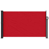 Red retractable side awning 120x600 cm