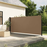 Auvent latéral rétractable taupe 180x600 cm