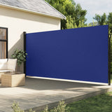 Auvent latéral rétractable bleu 200x600 cm