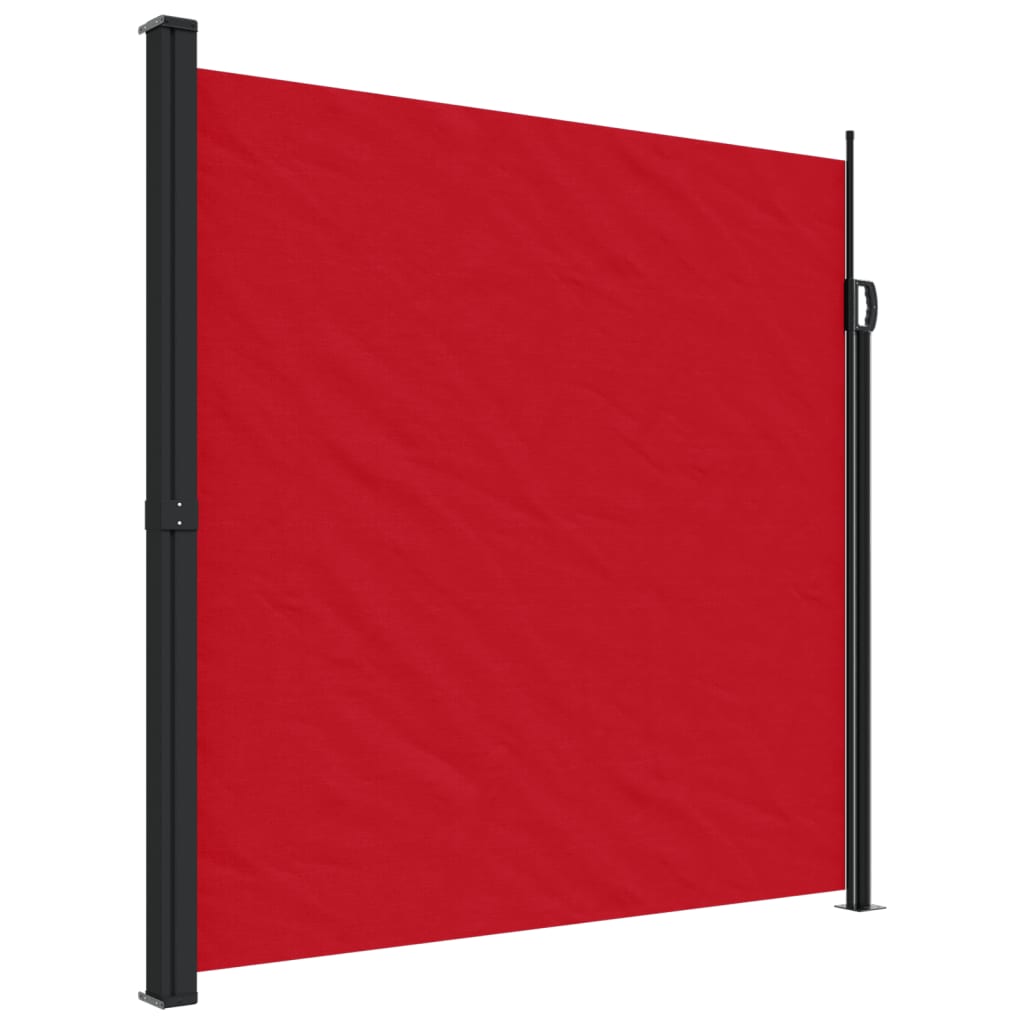 Auvent latéral rétractable rouge 200x600 cm