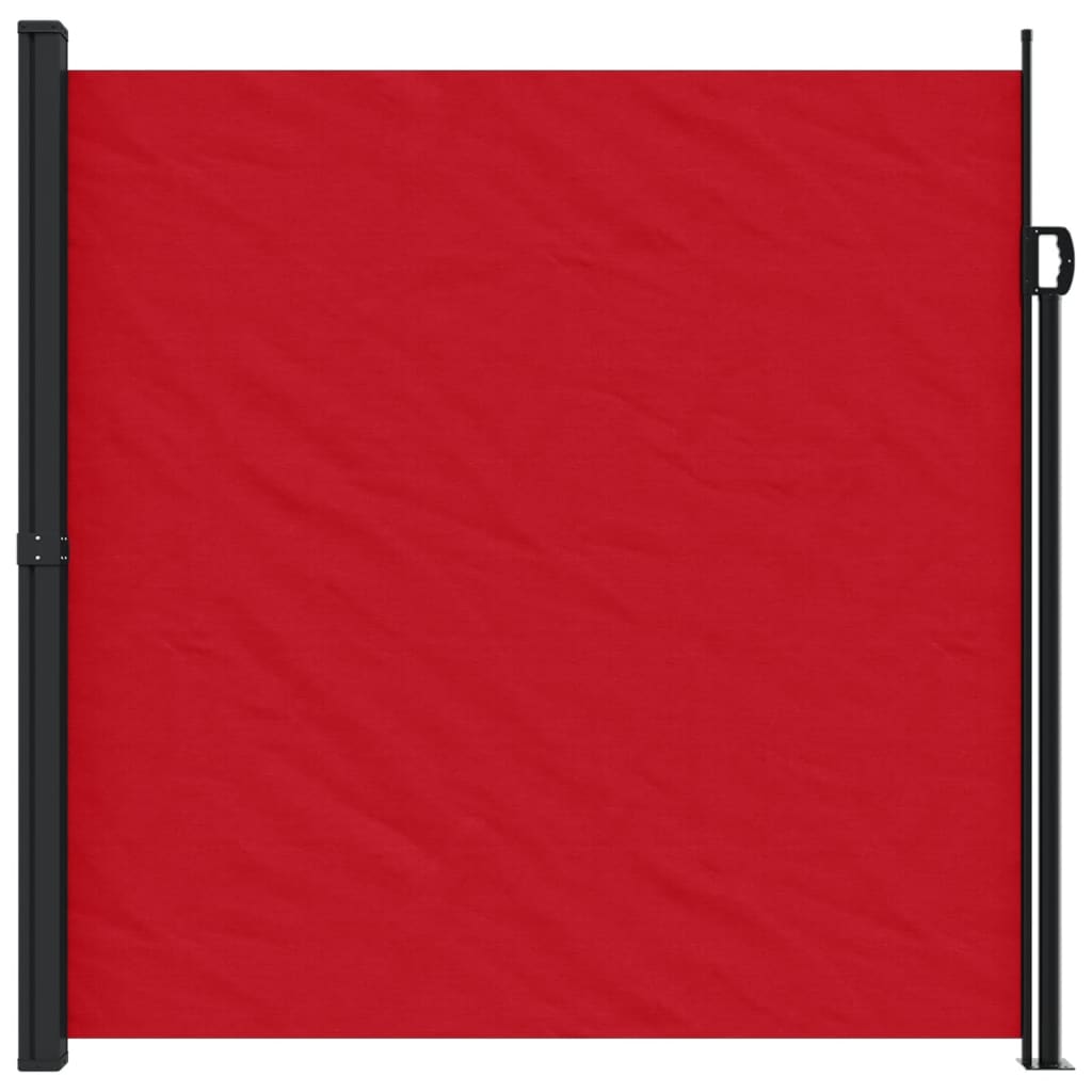 Auvent latéral rétractable rouge 200x600 cm