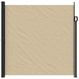 Auvent latéral rétractable beige 200x600 cm