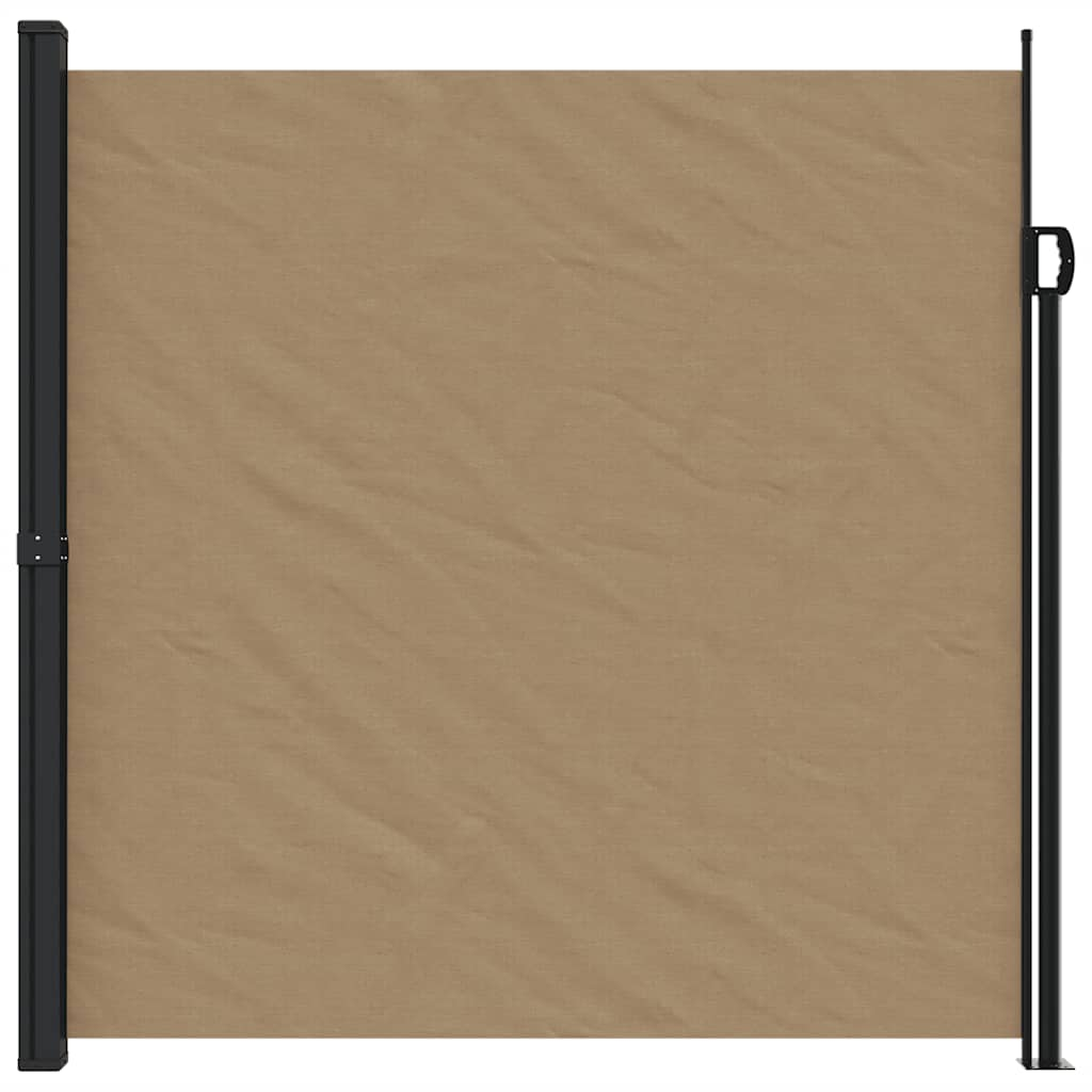 Auvent latéral rétractable taupe 200x600 cm