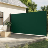 Auvent latéral rétractable vert foncé 200x600 cm