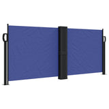 Retractable side awning blue 100x600 cm