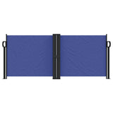 Retractable side awning blue 100x600 cm