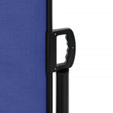 Retractable side awning blue 100x600 cm