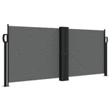 Retractable side awning anthracite 100x600 cm