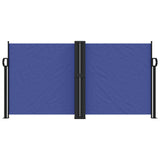 Blue retractable side awning 120x600 cm