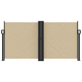 Retractable side awning beige 120x600 cm