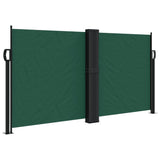 Dark green retractable side awning 120x600 cm