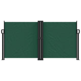 Dark green retractable side awning 120x600 cm