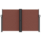 Brown retractable side awning 140x600 cm