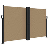 Retractable side awning taupe 140x600 cm