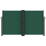 Dark green retractable side awning 140x600 cm