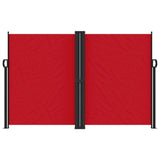 Red retractable side awning 160x600 cm