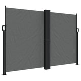 Retractable side awning anthracite 160x600 cm