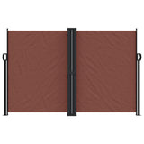 Brown retractable side awning 160x600 cm