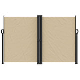 Retractable side awning beige 160x600 cm