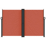 Retractable side awning terracotta 160x600 cm