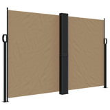 Retractable side awning taupe 160x600 cm