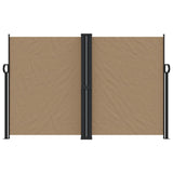 Retractable side awning taupe 160x600 cm