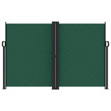 Dark green retractable side awning 160x600 cm