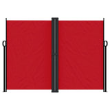 Red retractable side awning 180x600 cm