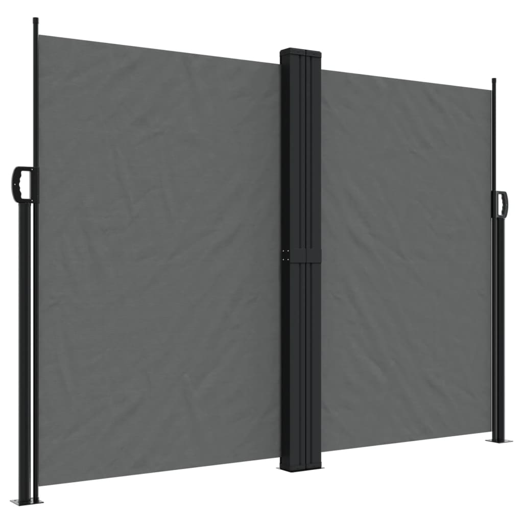 Retractable side awning anthracite 180x600 cm