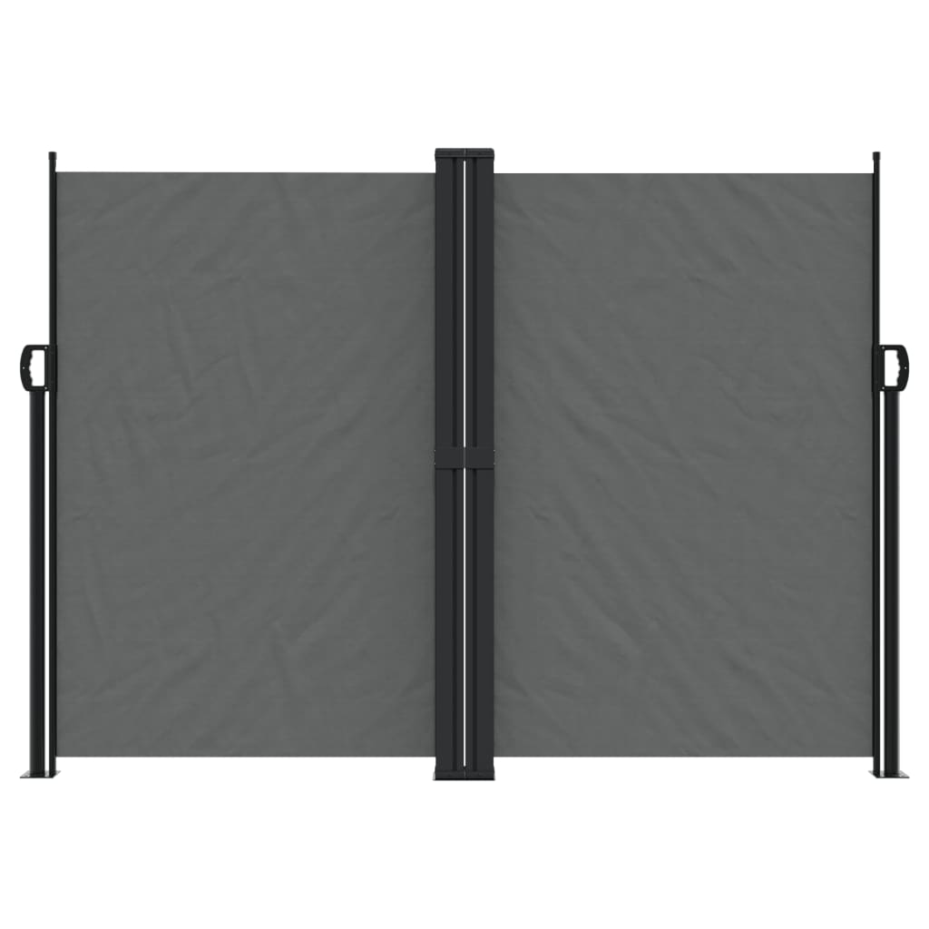 Retractable side awning anthracite 180x600 cm