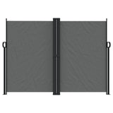 Retractable side awning anthracite 180x600 cm