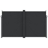 Black retractable side awning 200x600 cm