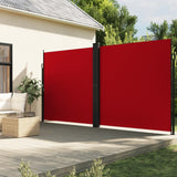 Auvent latéral rétractable rouge 200x600 cm