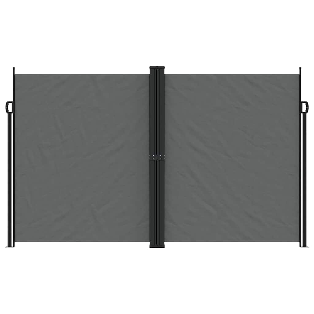 Auvent latéral rétractable anthracite 200x600 cm